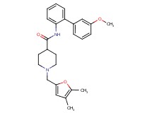 1-[(4,5-dimethyl-2-furyl)methyl]-N-(3'-methoxy-2-biphenylyl)-4-piperidinecarboxamide