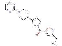 2-(4-{1-[(3-ethyl-5-isoxazolyl)carbonyl]-3-pyrrolidinyl}-1-piperidinyl)pyrimidine