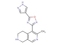 6-methyl-5-[5-(1H-pyrazol-4-yl)-1,2,4-oxadiazol-3-yl]-1,2,3,4-tetrahydro-2,7-naphthyridine hydrochloride
