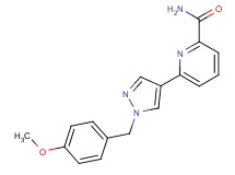 6-[1-(4-methoxybenzyl)-1H-pyrazol-4-yl]pyridine-2-carboxamide