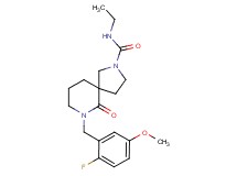 N-ethyl-7-(2-fluoro-5-methoxybenzyl)-6-oxo-2,7-diazaspiro[4.5]decane-2-carboxamide