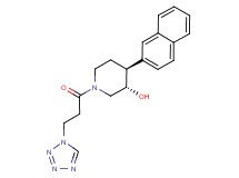 (3S*,4S*)-4-(2-naphthyl)-1-[3-(1H-tetrazol-1-yl)propanoyl]piperidin-3-ol
