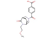 4-{[(1S*,5R*)-6-(2-methoxyethyl)-7-oxo-3,6-diazabicyclo[3.2.2]non-3-yl]carbonyl}benzoic acid