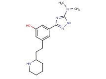 3-[5-(dimethylamino)-1H-1,2,4-triazol-3-yl]-5-(2-piperidin-2-ylethyl)phenol