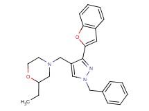 4-{[3-(1-benzofuran-2-yl)-1-benzyl-1H-pyrazol-4-yl]methyl}-2-ethylmorpholine
