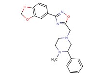4-{[3-(1,3-benzodioxol-5-yl)-1,2,4-oxadiazol-5-yl]methyl}-1-methyl-2-phenylpiperazine