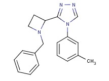 3-(1-benzylazetidin-2-yl)-4-(3-methylphenyl)-4H-1,2,4-triazole