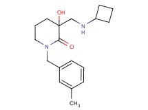 3-[(cyclobutylamino)methyl]-3-hydroxy-1-(3-methylbenzyl)-2-piperidinone
