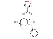 N-(6,6-dimethyl-1-phenyl-4,5,6,7-tetrahydro-1H-indazol-4-yl)-3-furamide