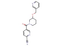 5-{[3-(3-pyridinylmethoxy)-1-piperidinyl]carbonyl}-2-pyridinecarbonitrile