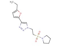 4-(5-ethyl-2-furyl)-1-[2-(pyrrolidin-1-ylsulfonyl)ethyl]-1H-1,2,3-triazole