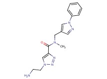 1-(2-aminoethyl)-N-methyl-N-[(1-phenyl-1H-pyrazol-4-yl)methyl]-1H-1,2,3-triazole-4-carboxamide hydrochloride