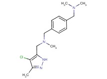 1-(4-chloro-3-methyl-1H-pyrazol-5-yl)-N-{4-[(dimethylamino)methyl]benzyl}-N-methylmethanamine