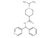 1-isopropyl-N-[phenyl(4-pyridinyl)methyl]-4-piperidinecarboxamide
