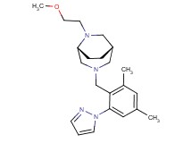 (1S*,5R*)-3-[2,4-dimethyl-6-(1H-pyrazol-1-yl)benzyl]-6-(2-methoxyethyl)-3,6-diazabicyclo[3.2.2]nonane