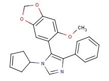 1-cyclopent-3-en-1-yl-5-(6-methoxy-1,3-benzodioxol-5-yl)-4-phenyl-1H-imidazole