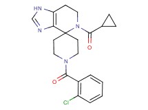 1'-(2-chlorobenzoyl)-5-(cyclopropylcarbonyl)-1,5,6,7-tetrahydrospiro[imidazo[4,5-c]pyridine-4,4'-piperidine]