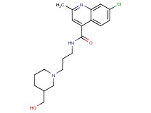 7-chloro-N-{3-[3-(hydroxymethyl)piperidin-1-yl]propyl}-2-methylquinoline-4-carboxamide