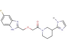 5-fluoro-2-({2-[3-(1H-imidazol-2-yl)-1-piperidinyl]-2-oxoethoxy}methyl)-1H-benzimidazole
