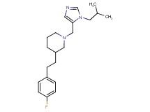 3-[2-(4-fluorophenyl)ethyl]-1-[(1-isobutyl-1H-imidazol-5-yl)methyl]piperidine