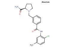 (2R)-1-(3-{[(2-chloro-5-methylphenyl)amino]carbonyl}benzyl)pyrrolidine-2-carboxamide