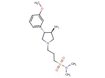 3-[rel-(3R,4S)-3-amino-4-(3-methoxyphenyl)-1-pyrrolidinyl]-N,N-dimethyl-1-propanesulfonamide dihydrochloride