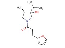 (3R*,4R*)-1-[3-(2-furyl)propanoyl]-3-isopropyl-4-methyl-3-pyrrolidinol