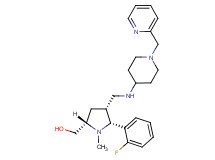 [(2S*,4R*,5R*)-5-(2-fluorophenyl)-1-methyl-4-({[1-(2-pyridinylmethyl)-4-piperidinyl]amino}methyl)-2-pyrrolidinyl]methanol