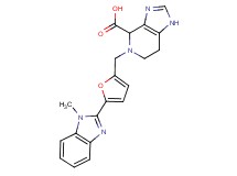 5-{[5-(1-methyl-1H-benzimidazol-2-yl)-2-furyl]methyl}-4,5,6,7-tetrahydro-1H-imidazo[4,5-c]pyridine-4-carboxylic acid