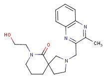 7-(2-hydroxyethyl)-2-[(3-methylquinoxalin-2-yl)methyl]-2,7-diazaspiro[4.5]decan-6-one
