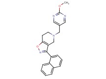 5-[(2-methoxypyrimidin-5-yl)methyl]-3-(1-naphthyl)-4,5,6,7-tetrahydroisoxazolo[4,5-c]pyridine