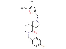 2-[(4,5-dimethyl-2-furyl)methyl]-7-(4-fluorobenzyl)-2,7-diazaspiro[4.5]decan-6-one