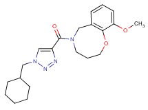 5-{[1-(cyclohexylmethyl)-1H-1,2,3-triazol-4-yl]carbonyl}-10-methoxy-3,4,5,6-tetrahydro-2H-1,5-benzoxazocine