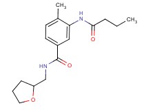 3-(butyrylamino)-4-methyl-N-(tetrahydrofuran-2-ylmethyl)benzamide