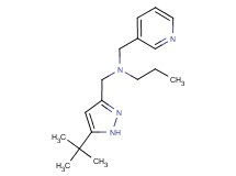 N-[(5-tert-butyl-1H-pyrazol-3-yl)methyl]-N-(pyridin-3-ylmethyl)propan-1-amine