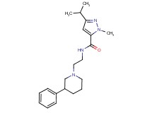 3-isopropyl-1-methyl-N-[2-(3-phenyl-1-piperidinyl)ethyl]-1H-pyrazole-5-carboxamide