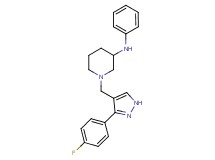 1-{[3-(4-fluorophenyl)-1H-pyrazol-4-yl]methyl}-N-phenyl-3-piperidinamine