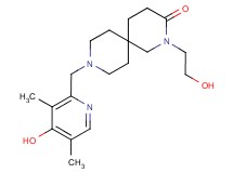 9-[(4-hydroxy-3,5-dimethyl-2-pyridinyl)methyl]-2-(2-hydroxyethyl)-2,9-diazaspiro[5.5]undecan-3-one