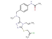 N-(4-{[({4-allyl-5-[(2-chloro-2-propen-1-yl)thio]-4H-1,2,4-triazol-3-yl}methyl)(methyl)amino]methyl}phenyl)acetamide