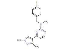 4-(1,3-dimethyl-1H-pyrazol-4-yl)-N-(4-fluorobenzyl)-N-methylpyrimidin-2-amine