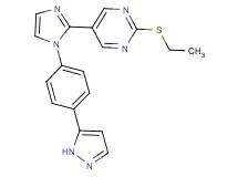 2-(ethylthio)-5-{1-[4-(1H-pyrazol-5-yl)phenyl]-1H-imidazol-2-yl}pyrimidine