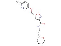 5-{[(6-methyl-3-pyridinyl)oxy]methyl}-N-[2-(tetrahydro-2H-pyran-2-yl)ethyl]-3-isoxazolecarboxamide