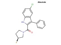 5-chloro-2-{[(3S)-3-fluoro-1-pyrrolidinyl]carbonyl}-3-phenyl-1H-indole