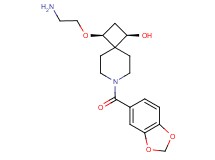 (1R*,3S*)-3-(2-aminoethoxy)-7-(1,3-benzodioxol-5-ylcarbonyl)-7-azaspiro[3.5]nonan-1-ol