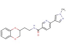 N-[2-(2,3-dihydro-1,4-benzodioxin-2-yl)ethyl]-6-(1-methyl-1H-pyrazol-4-yl)nicotinamide