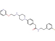 N-[2-(3-fluorophenyl)ethyl]-2-[4-(4-{[2-(3-pyridinyloxy)ethyl]amino}-1-piperidinyl)phenyl]acetamide