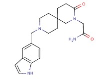2-[9-(1H-indol-5-ylmethyl)-3-oxo-2,9-diazaspiro[5.5]undec-2-yl]acetamide