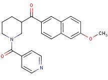 (1-isonicotinoyl-3-piperidinyl)(6-methoxy-2-naphthyl)methanone