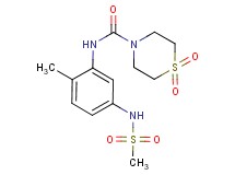 N-{2-methyl-5-[(methylsulfonyl)amino]phenyl}thiomorpholine-4-carboxamide 1,1-dioxide