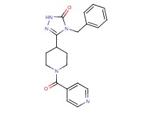 4-benzyl-5-(1-isonicotinoyl-4-piperidinyl)-2,4-dihydro-3H-1,2,4-triazol-3-one